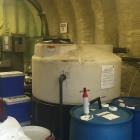 Used Ellis Dissolved Air Flotation (DAF)System, Model DAF-20. V bottom solids chamber, 304 SS. Ferris wheel type skimmer, complete with main tank. Chemical serpentine injection system with flow meter...