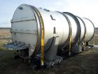 Used Round Dewatering Drum; Stainless steel construction; 90” diameter x 20’ lon