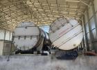Used Round Dewatering Drum; Stainless steel construction; 90” diameter x 20’ lon
