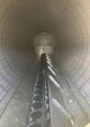 Used Round Dewatering Drum; Stainless steel construction; 90” diameter x 20’ lon