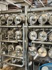 Unused- Reverse Osmosis Filtration System. 9500 liter/hour capacity. 2205 square meters total membrane area. System consisting of: (18) filters; 316 SS CIP tank; (2) 3500 RPM CIP pumps; Goulds booste...