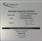 Unused Enaqua Containerized 2-Pass Reverse Osmosis System for Brackish Water