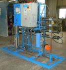 Used Applied Membranes Inc Reverse Osmosis System, model J-84B-236, 316 stainless steel. Designed to produce low dissolved solids water from tap or well water. Designed operating conditions: Permeate...