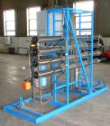 Used Applied Membranes Inc Reverse Osmosis System, model J-84B-236, 316 stainless steel. Designed to produce low dissolved solids water from tap or well water. Designed operating conditions: Permeate...