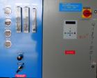 Used Applied Membranes Inc Reverse Osmosis System, model J-84B-236, 316 stainless steel. Designed to produce low dissolved solids water from tap or well water. Designed operating conditions: Permeate...