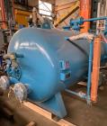 Used Clayton Industries Feedwater Treatment System. (1) Tank. Frame with control panel & (2) pumps. (2) Water softners.