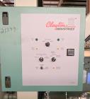 Used Clayton Industries Feedwater Treatment System. (1) Tank. Frame with control panel & (2) pumps. (2) Water softners.
