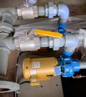 Used Clayton Industries Feedwater Treatment System. (1) Tank. Frame with control panel & (2) pumps. (2) Water softners.