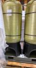 Used Clayton Industries Feedwater Treatment System. (1) Tank. Frame with control panel & (2) pumps. (2) Water softners.