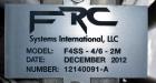 Unused- FRC Systems F Series Flocculator, Model F4SS-4/6-2M, Stainless Steel. Flow rate 119-173 gallons per minute. 4