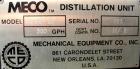 Used MECO Mechanical Equipment Company Multiple Effect Still, Model 4MEF25