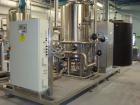 Used Vivendi Purified Water Softener Skids consisting of: (1) Forbes approximately 10,000 litre HDPE tank, (2) Grunfoss type CRNE45-2, 45cumt/hr pumps, (1) Elga model 611530AA40C1EE filter, (1) Bibby...