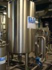 Used Vivendi Purified Water Softener Skids consisting of: (1) Forbes approximately 10,000 litre HDPE tank, (2) Grunfoss type CRNE45-2, 45cumt/hr pumps, (1) Elga model 611530AA40C1EE filter, (1) Bibby...