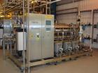 Used Vivendi Purified Water Softener Skids consisting of: (1) Forbes approximately 10,000 litre HDPE tank, (2) Grunfoss type CRNE45-2, 45cumt/hr pumps, (1) Elga model 611530AA40C1EE filter, (1) Bibby...