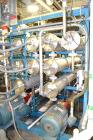 Used Osmonics Reverse Osmosis System, Model 74B-HR43KY/DLX-DP-SP, Serial# 94-K276227A. Inlet pressure before & after prefilter 60/80 psi/12/12 psi, flow (1) concentrate + permeate + recycle 45/30 gal...