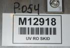 Used Osmonics Reverse Osmosis System, Model 74B-HR43KY/DLX-DP-SP, Serial# 94-K276227A. Inlet pressure before & after prefilter 60/80 psi/12/12 psi, flow (1) concentrate + permeate + recycle 45/30 gal...