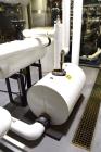 Used Osmonics Reverse Osmosis System, Model 74B-HR43KY/DLX-DP-SP, Serial# 94-K276227A. Inlet pressure before & after prefilter 60/80 psi/12/12 psi, flow (1) concentrate + permeate + recycle 45/30 gal...