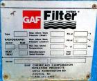Used GAF Filter Industrial Water Filtration Unit, Model RB27C-2L. Comes with inline pumps and gearbox, no motors.