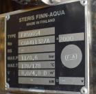 Used Steris Finn-Aqua Multiple-Effect Water Still, Model 500-S-4, Serial# COA41132, Built 2000. Designed steam heated model for deionized & reverse osmosis feedwater. Approximate capacity at 116 psi ...