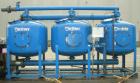 USED: Yardney high rate sand media filter system, model IL4824-3A, carbon steel. (3) 48