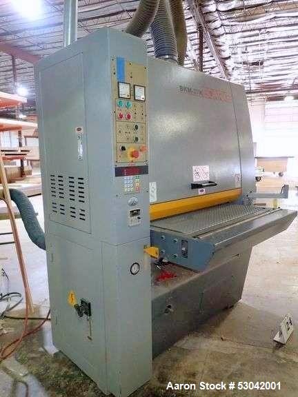 Used-Boarke Heavy Duty Wide Belt Sander, Model BKM-37K. 36” Max working width; 5” Max working thickness; 15 HP main motor; 2...