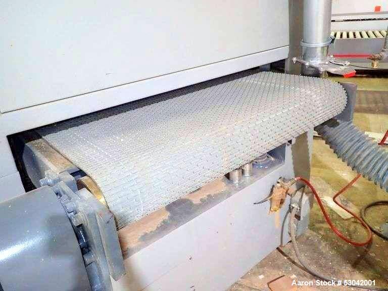 Used-Boarke Heavy Duty Wide Belt Sander, Model BKM-37K. 36” Max working width; 5” Max working thickness; 15 HP main motor; 2...