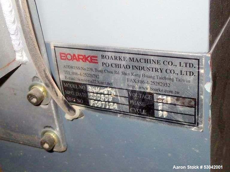 Used-Boarke Heavy Duty Wide Belt Sander, Model BKM-37K. 36” Max working width; 5” Max working thickness; 15 HP main motor; 2...