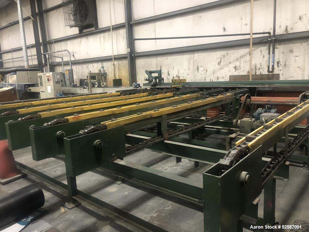 Used GreCon Dimter OptiCut 304 Automatic Board Saw Cutting and Sorting Machine