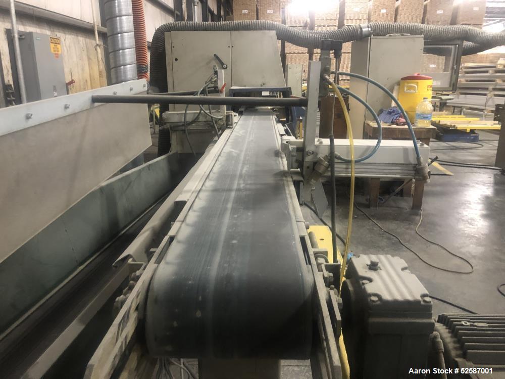 Used GreCon Dimter OptiCut 304 Automatic Board Saw Cutting and Sorting Machine