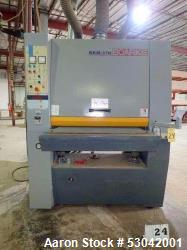 Boarke Heavy Duty Wide Belt Sander, Model BKM-37K. 36” Max working width; 5” Max working thickness; ...
